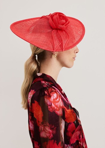 Phase Eight Pink Flower Disc Hats Pink USA | 0263471-EI